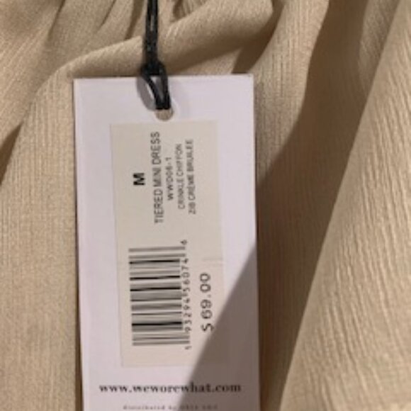 Tiered ruffle babydoll dress in crinkle chiffon - Picture 6 of 6